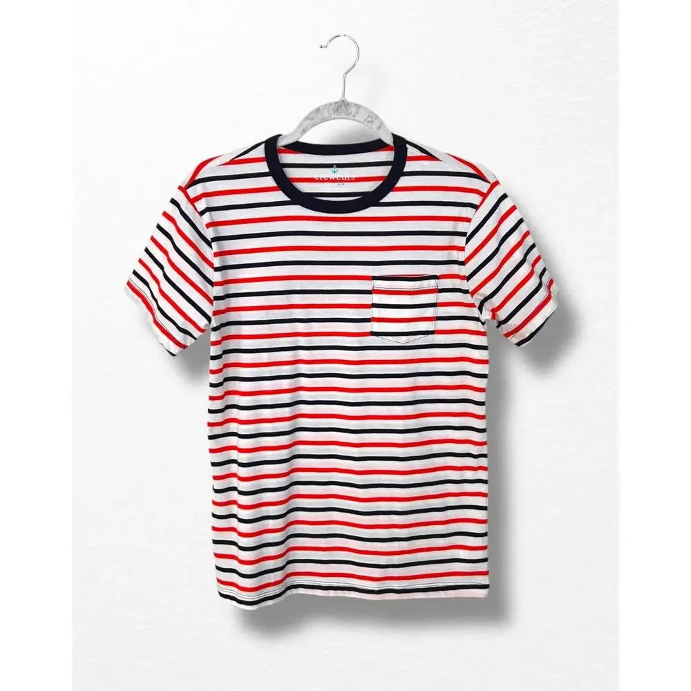 Crewcuts Nautical Striped Pocket Tee, Size 14